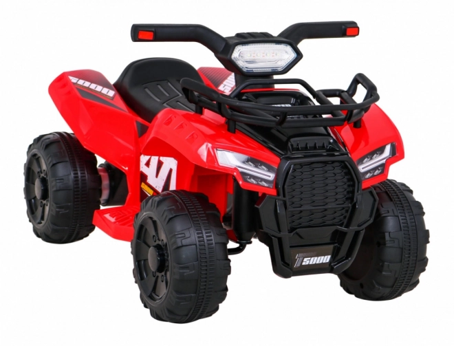 Quad elettrico per bambini rosso con motore 25W e MP3 USB