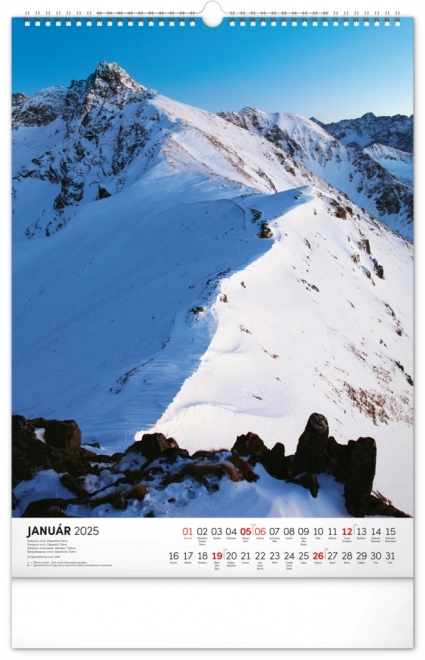 Calendario da parete Tatry 2025