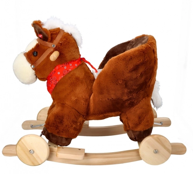 Cavallo a dondolo con seggiolino e ruote