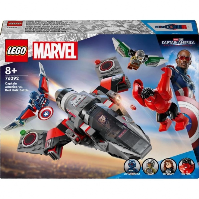 Aereo LEGO Marvel Capitano America contro Hulk Rosso