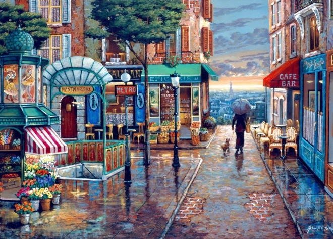 Puzzle passeggiata diurna piovosa 500 pezzi