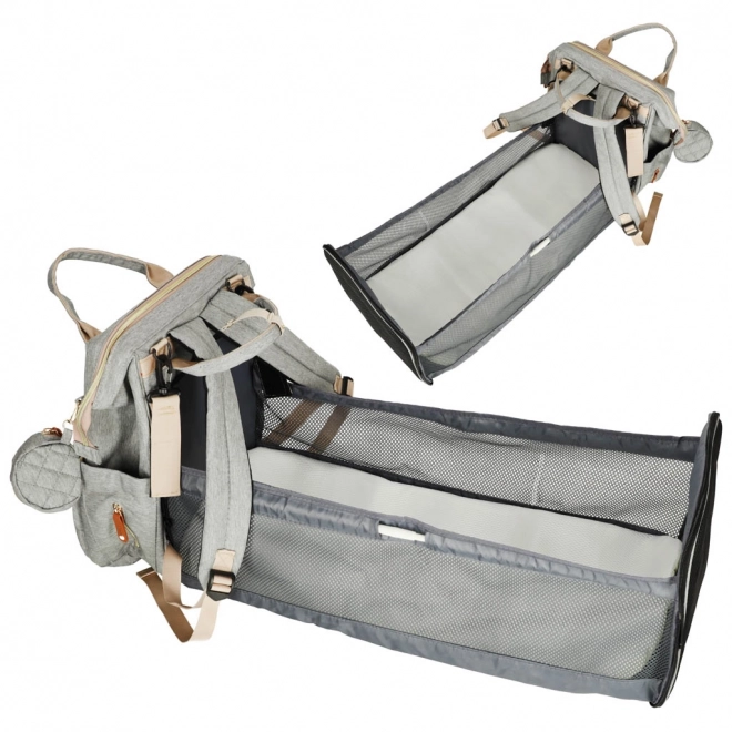 Zaino organizer per passeggino grigio