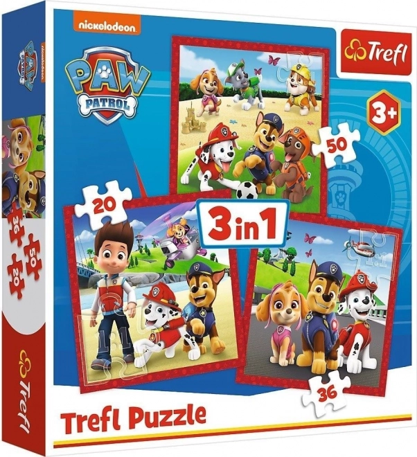 Puzzle 3in1 Cagnolini Allegri, Paw Patrol