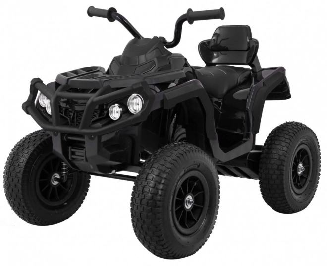 Quad ATV per bambini a batteria Air Black + ruote gonfiabili + radio MP3 + avvio lento