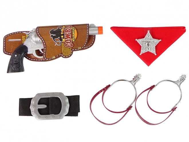 Set Cowboy Sceriffo con Fucile e Revolver