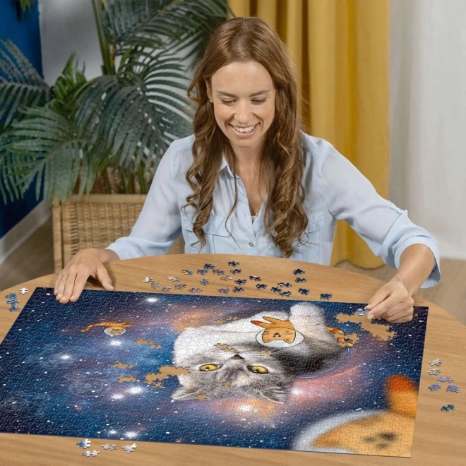 Puzzle Gatto nello spazio 1500 pezzi