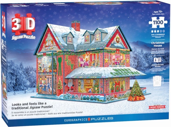 Puzzle 3D Casetta di Natale 1100 Pezzi