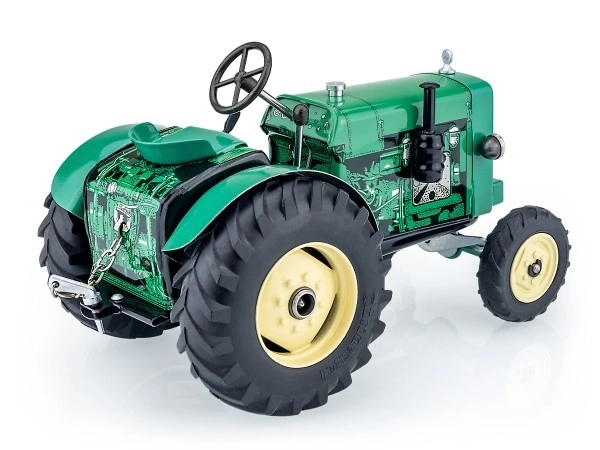 Trattore Verde MAN AS 325A a Molla 1:25