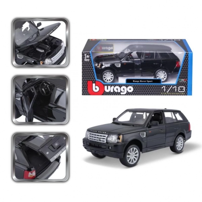 modello auto Bburago Scala 1:18 Range Rover Sport Nero