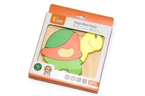 Puzzle in legno per bambini piccoli - Tartaruga