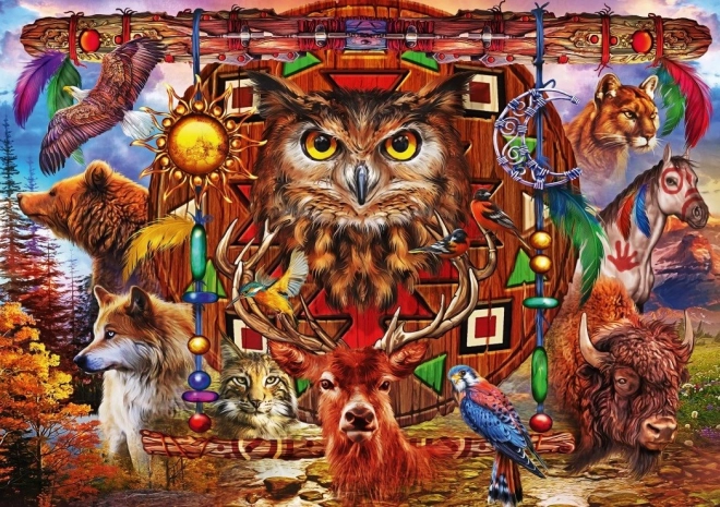 Puzzle Totem Animali 4000 Pezzi