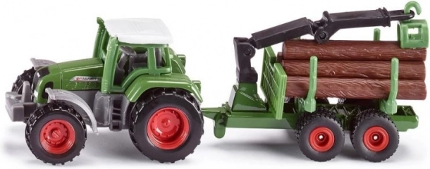 Siku Farmer trattore con rimorchio forestale – modello in metallo