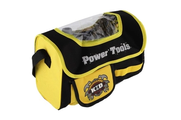 Set di attrezzi per bambini con trapano a batteria e borsa