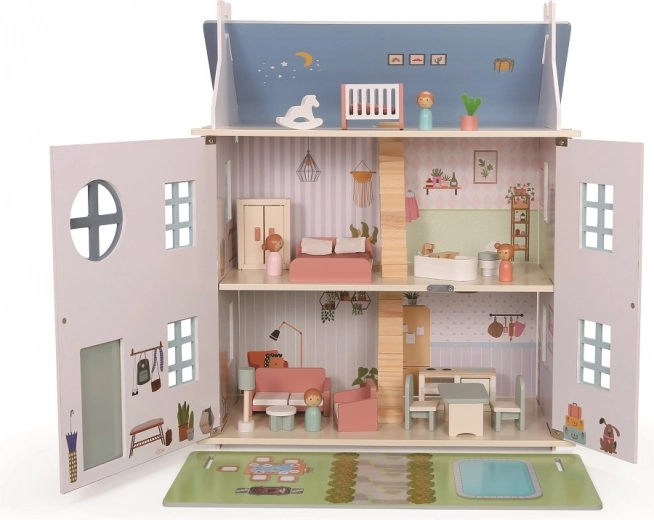 Il tetto si trasforma in un giardino con piscina