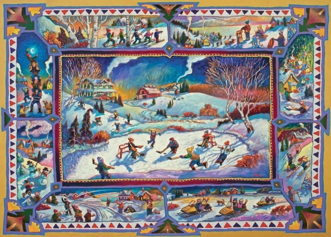 Puzzle Ravensburger Inverno Canadese 1000 Pezzi