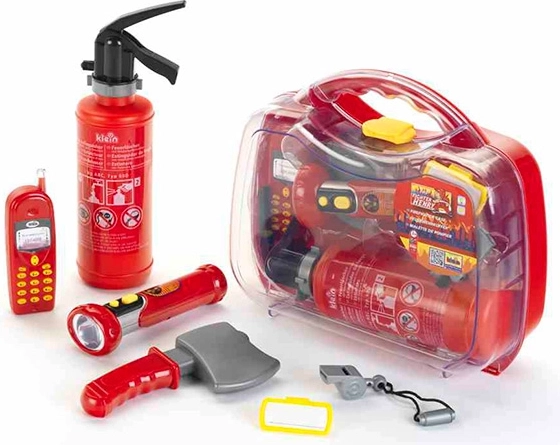 Valigetta dei pompieri con 6 accessori