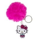 Portachiavi Hello Kitty con pompon soffice