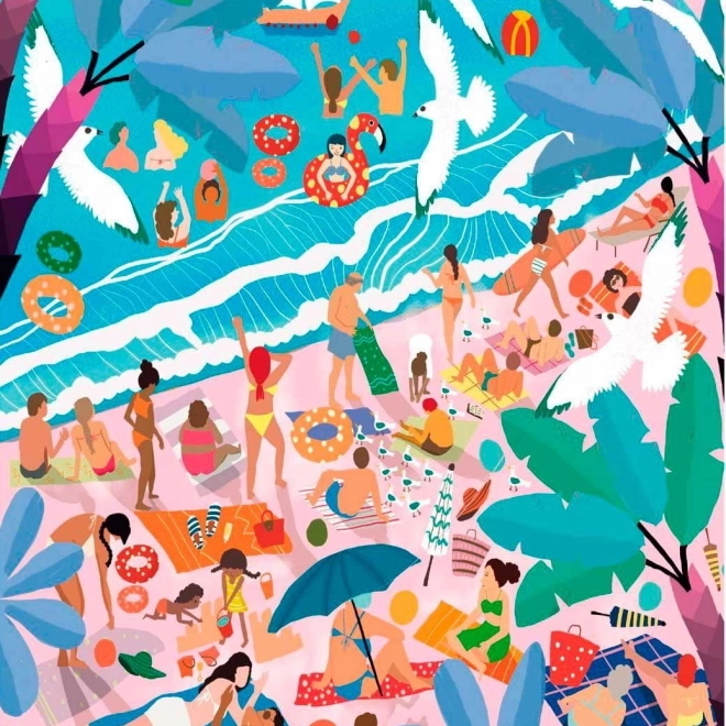 Puzzle Clementoni Domenica sulla spiaggia 1000 pezzi