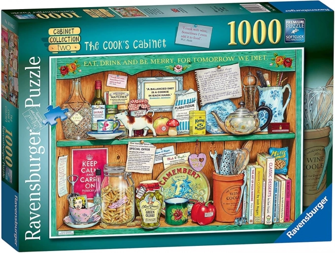 Collezione Armadietto Puzzle Ravensburger: Il Credenzino del Cuoco 1000 Pezzi