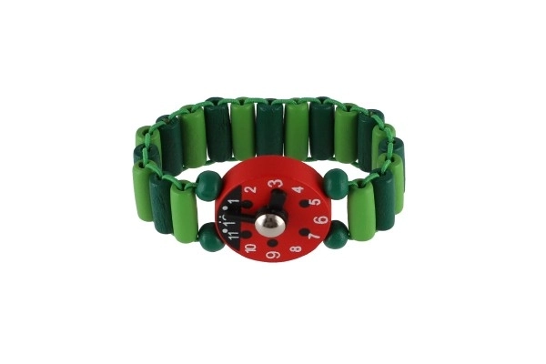 Orologio in legno per bambini con supporto