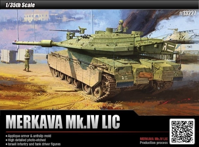 Modello in plastica di carro armato Merkava Mk.IV LIC