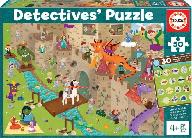 Puzzle investigativo castello 50 pezzi