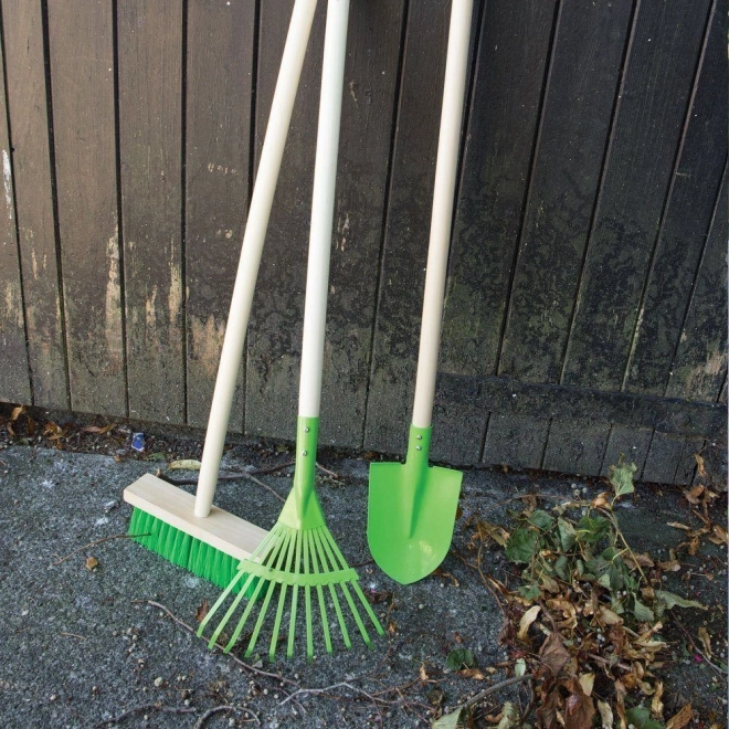 Rastrello da giardino verde per bambini