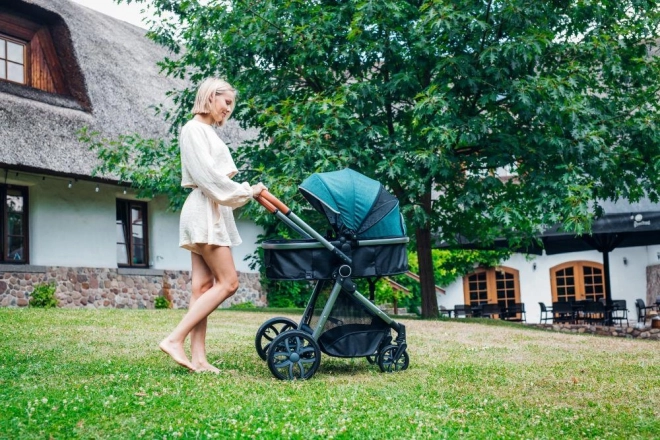 Passeggino combinato MoMi 2 in 1 verde