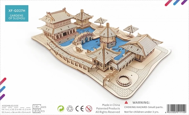 Puzzle 3D di legno Giardini di Suzhou