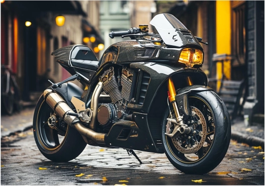 Motivo realistico per gli appassionati di moto