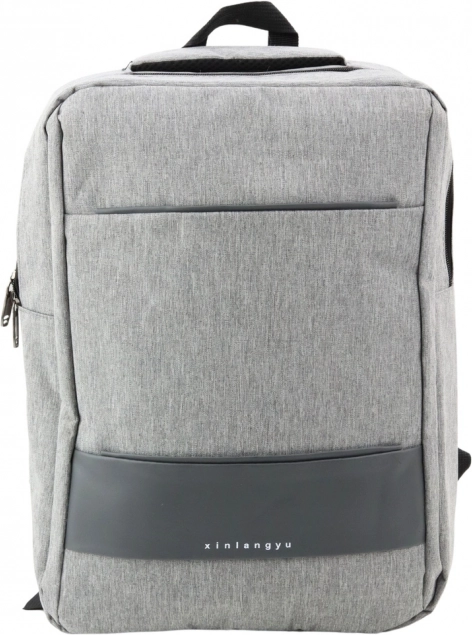 Zaino da città con porta USB grigio 14L