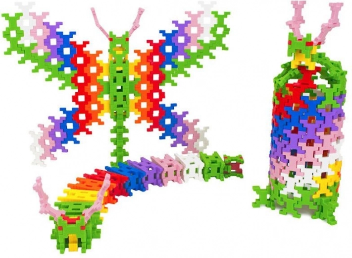 Tre modelli in un’unica scatola: bruco, bozzolo, farfalla