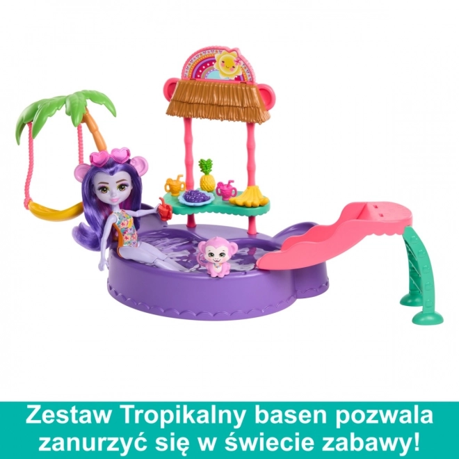 Piscina Tropicale Enchantimals con Scimpanzé