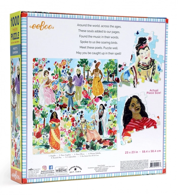 Puzzle Giardino delle Poetesse EEBOO 1000 Pezzi