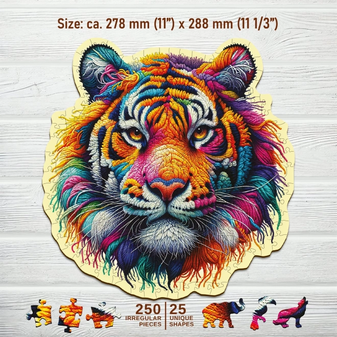 Puzzle in Legno Tigre Delicata 250 Pezzi