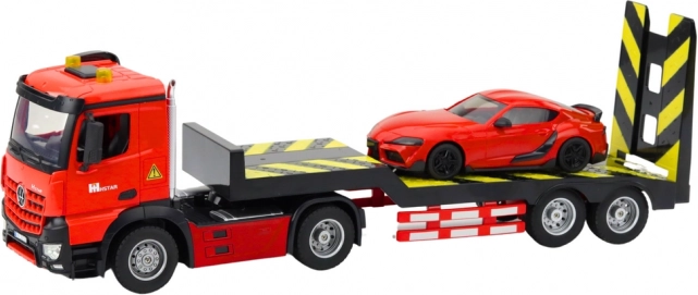 Macchinina da corsa telecomandata con camion rosso 1:16