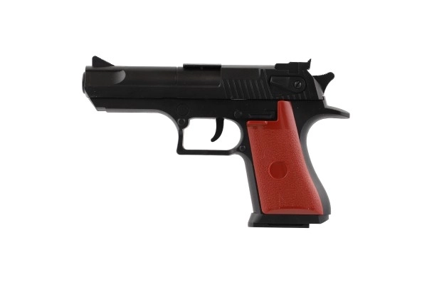 Pistola giocattolo con proiettili e bersagli