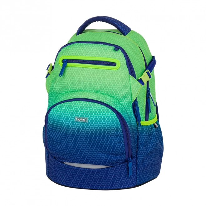 Zaino Scolastico OXY Ombre Blu-Verde