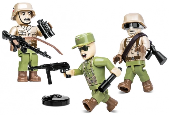 Set di 3 Figurine Con Accessori Afrika Korps