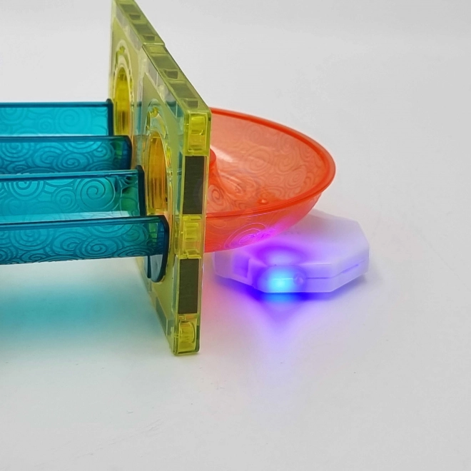 Pista magnetica luminosa con palline woopie