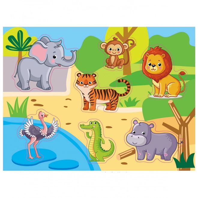 Puzzle in legno zoo