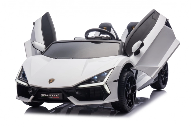 Auto elettrico per bambini Lamborghini Revuelto XL bianco