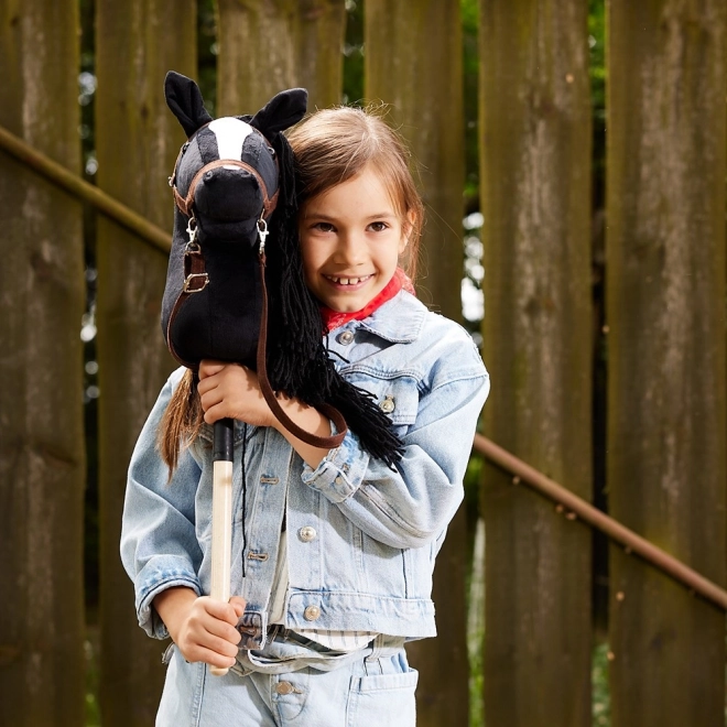 Cavallo da giostra Hobby Horse Hoppihorse nero