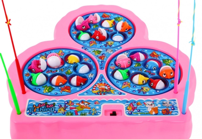 Gioco di abilità Pesca per bambini 3+ – rosa