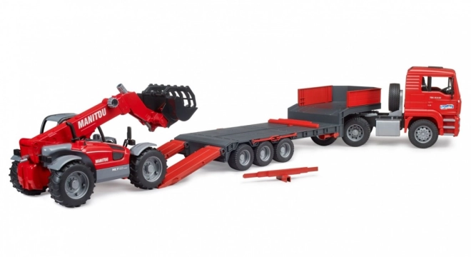 caricatore telescopico Manitou con accessori