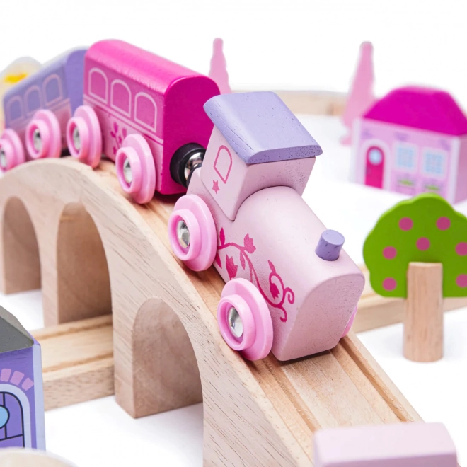 Grande Ferrovia di Legno della Principessa Bigjigs Rail