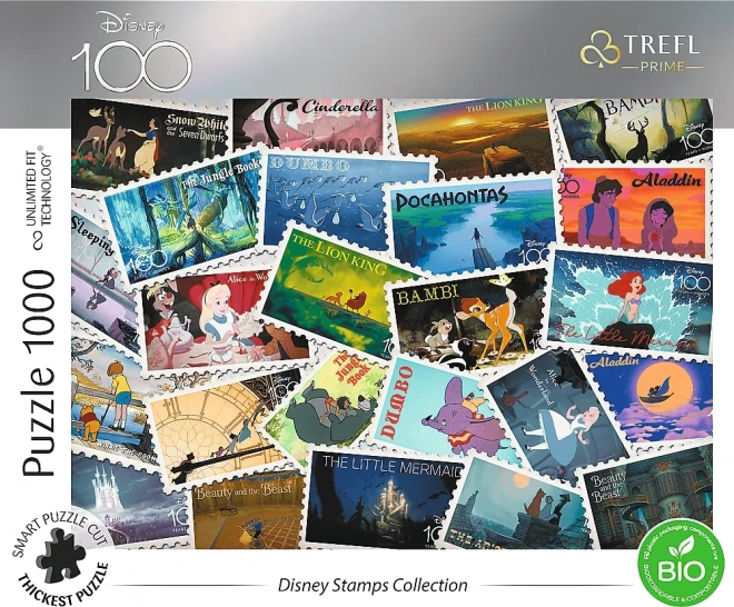 Puzzle Disney 100 anni: Francobolli 1000 pezzi