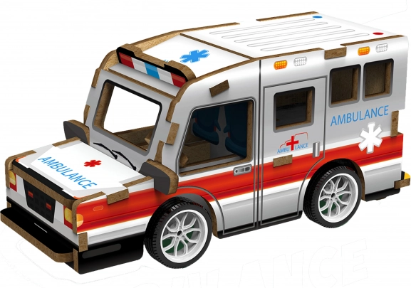 Puzzle in legno 3D Ambulanza