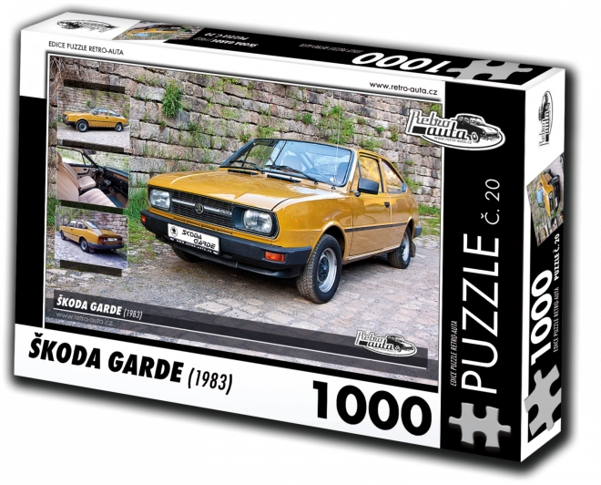 Puzzle Retro-Auta Škoda Garde 1983