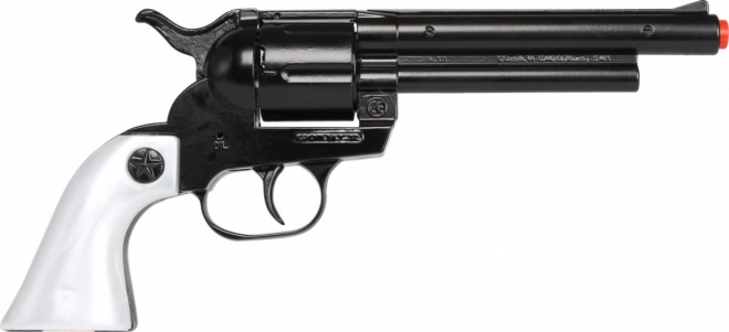 Revolver da cowboy in metallo nero 12 colpi